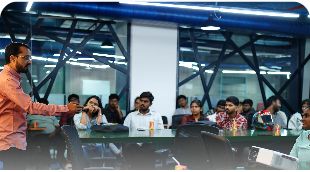 Career Circle speaker addressing a large student audience